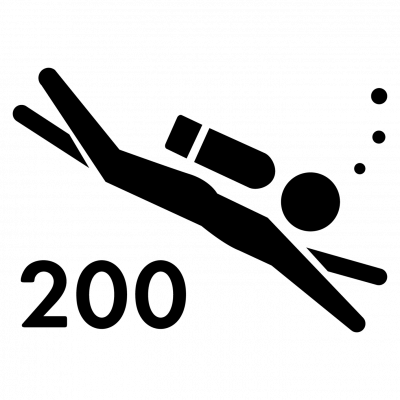 ISO 200 米防水
